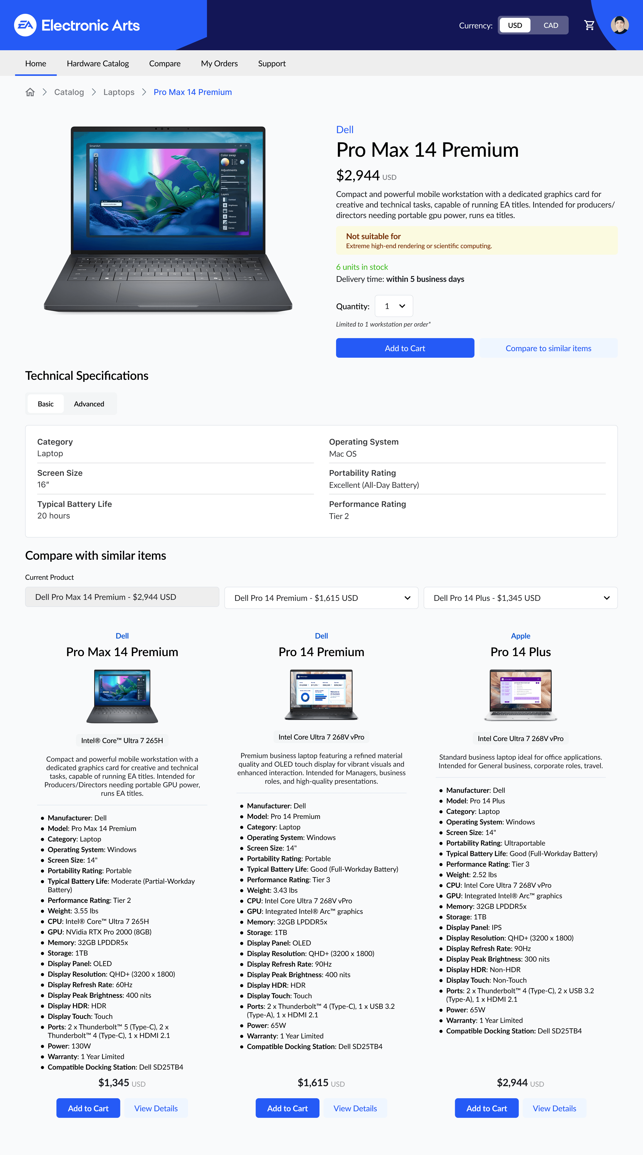 EA Omni Shopping product details